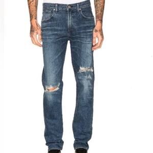 New Agolde Blade Los Angeles Premium Mens Skinny Sonic Destruct Ripped Jeans 32